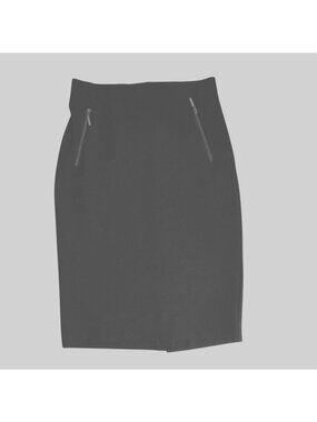 Office Siren Corporate Chic Black Stretch Pencil Skirt Zip Jasmine Juliana 4
